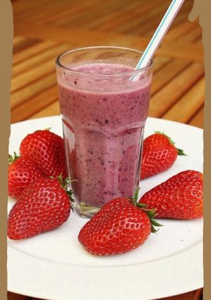 Φωτογραφία της συνταγής Smoothie φράουλας