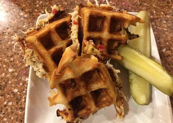 How to Recipe Perfect Crab stuffed waffle