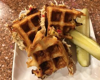 Without Fail Cooking Recipe Crab stuffed waffle Practical Delicious