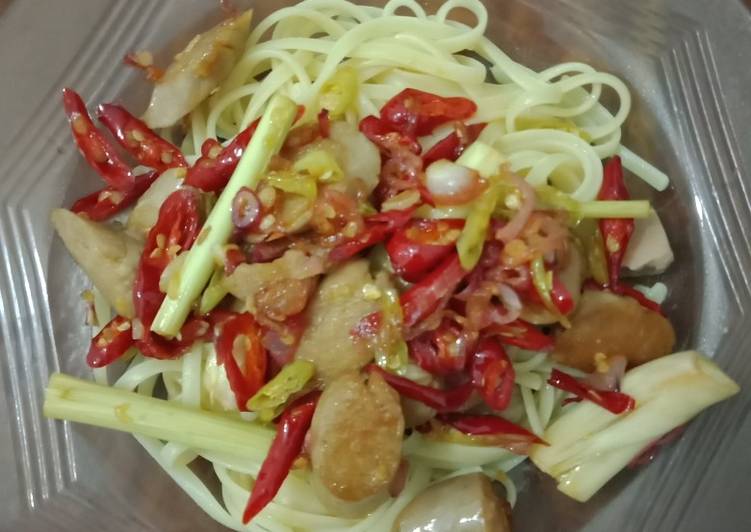 Resep Spaghetti sambal Matah Anti Gagal