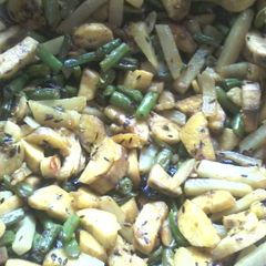 A picture of Green Plaintain Stir-fry.