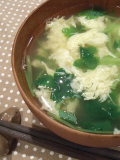 A picture of Super Easy Clear Soup with Fluffy Egg.