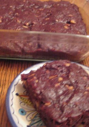 A picture of Delicious Brownies Even Without Eggs and Dairy.