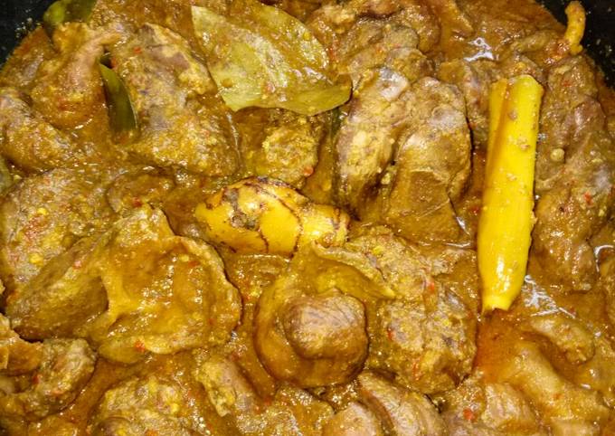 Ternyata begini loh! Bagaimana cara memasak Rendang ati ampela yang spesial