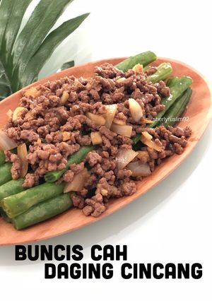 Foto resep Buncis Cah Daging Cincang