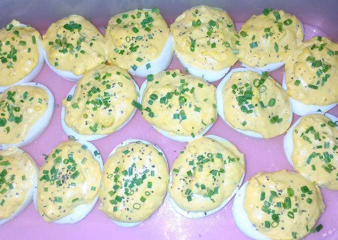 Easiest Way to Prepare Super Quick Homemade Dad&#39;s Deviled Eggs