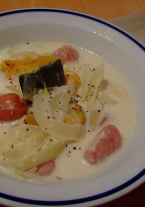 A picture of Easy Kabocha Milk Soup.