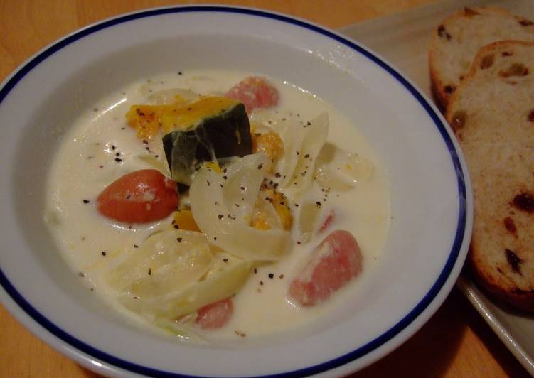 Easy Kabocha Milk Soup Easy Kabocha Milk Soup