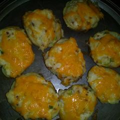 A picture of Twice baked potato's.