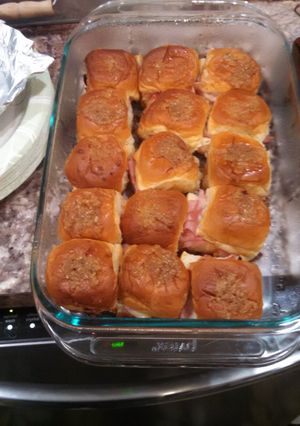 A picture of Ham and Cheese Dijon Sandwiches.