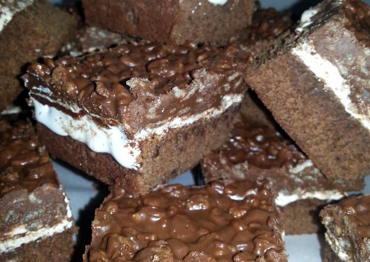 Simple Way to Prepare Quick &#34;&#34; Chocolate Crunch Brownies &#34;&#34;