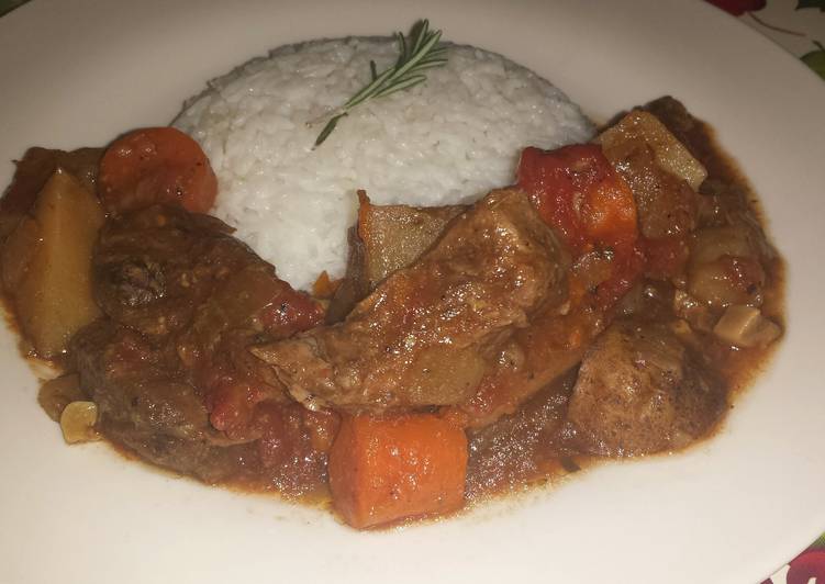 Azie's beef stew for 2! (Crock pot version)