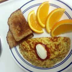 A picture of Swiss Cheese and Dill Omelet.