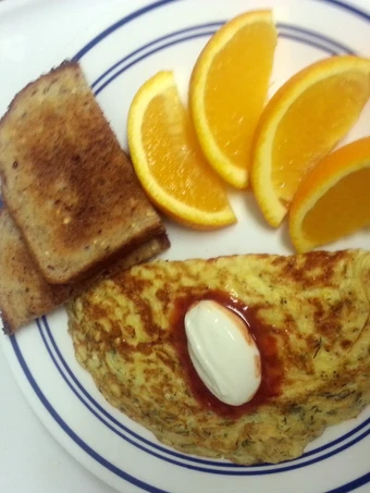 Easy Way Prepare Swiss Cheese and Dill Omelet the So Delicious Makes you drool