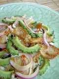 Goya & Crispy Pork Tossed with Chilli Mayo