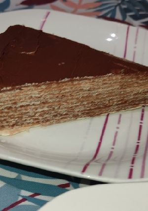 Una foto de Tarta tipo Kit Kat