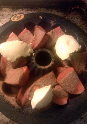A picture of baked yams.