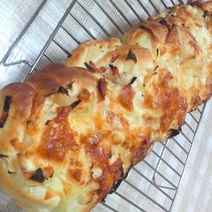 A picture of Made in a Bread Maker Onion Bread.
