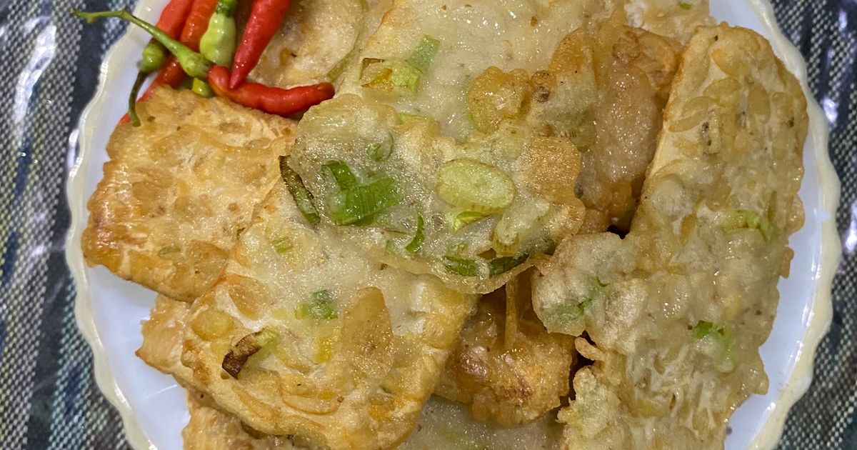 Tempe Mendoan Pakai Takaran Sendok
