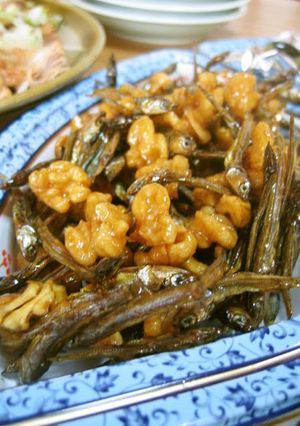 A picture of Fragrant Tazukuri - Sweet-savory crunchy tiny sardines.