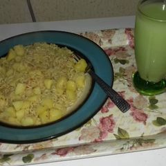 A picture of Noodles with irish potato.