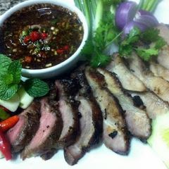 A picture of Kanya's Spicy Sauce for grills dish.