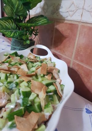 صورة لوصفة فتة البادنجان 🍆🍆 روعه للكبار والصغار