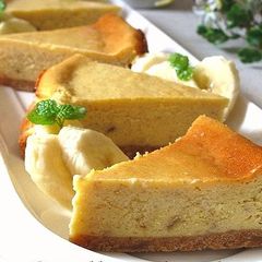 A picture of Caramel Banana Cheesecake.