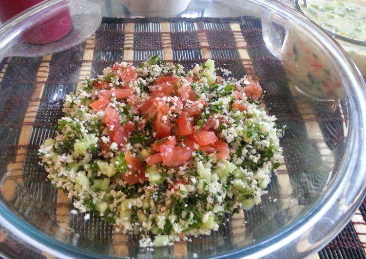 Recipe of Super Quick Homemade Cauliflower Taboule Grain Free