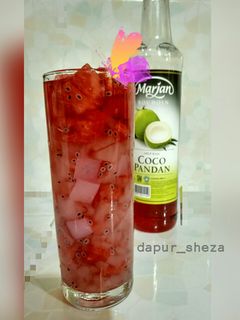 Foto resep Es Semangka Coco Pandan