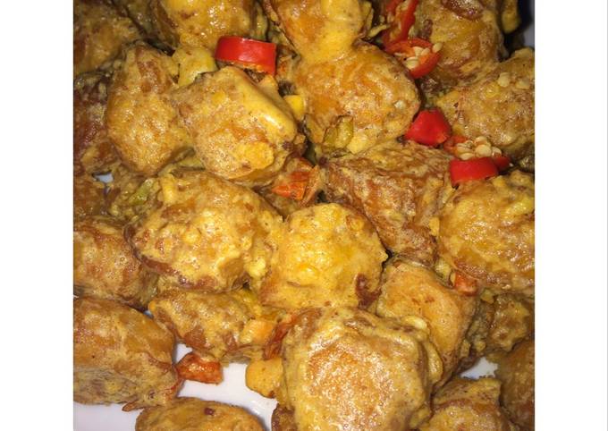 Resep Tahu Telur Asin Oleh Kharismadona Apriliani Cookpad