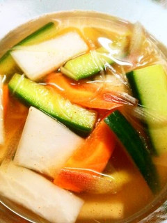 A picture of Mul (Water) Kimchi Instant Pickles.