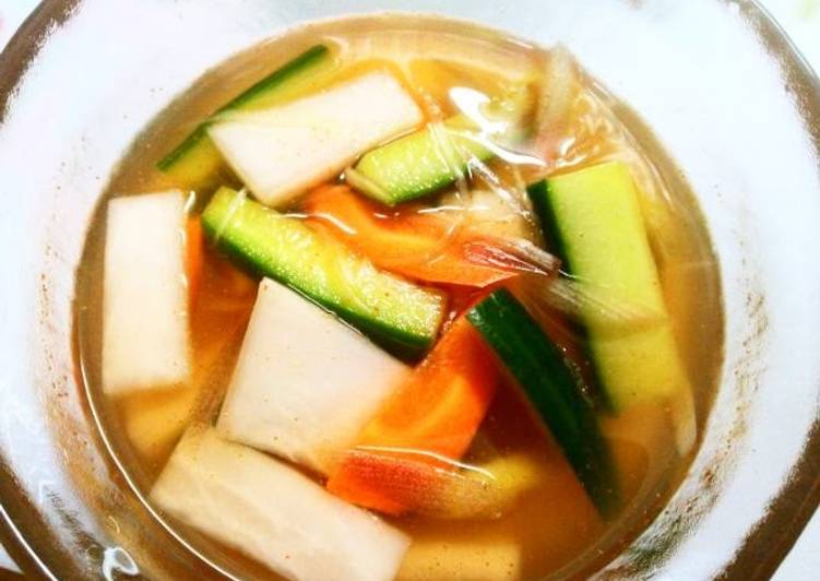 Recipe of Homemade Mul (Water) Kimchi Instant Pickles