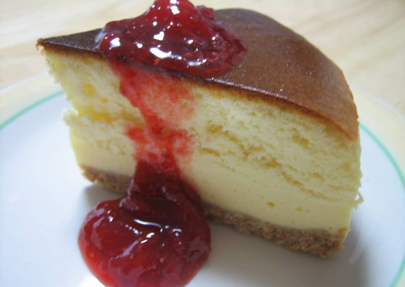 Airy and Rich Two-Layer Cheesecake