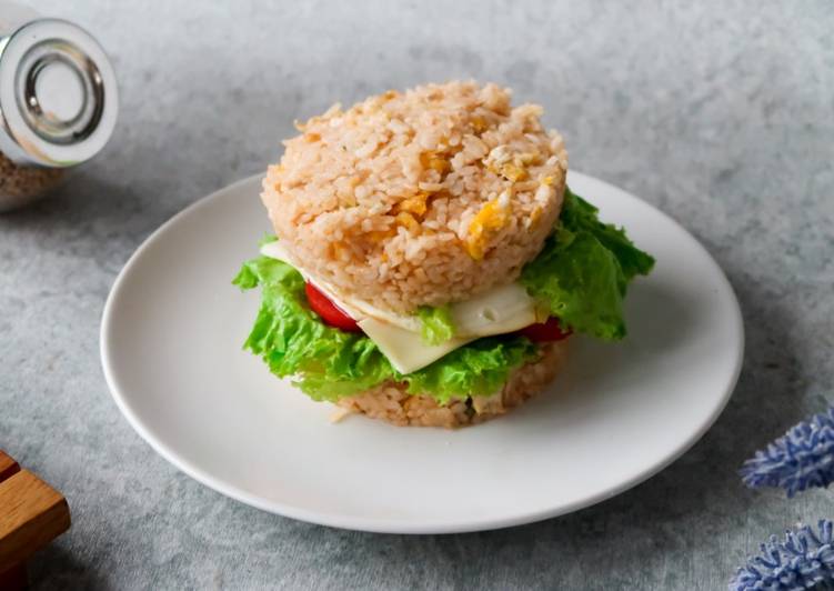 MEG Cheese Nasi Goreng Burger