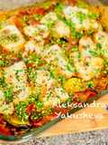 Cod with vegetables in the oven