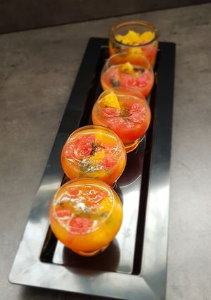 Une photo de °Agrumes à la gelée de menthe°
