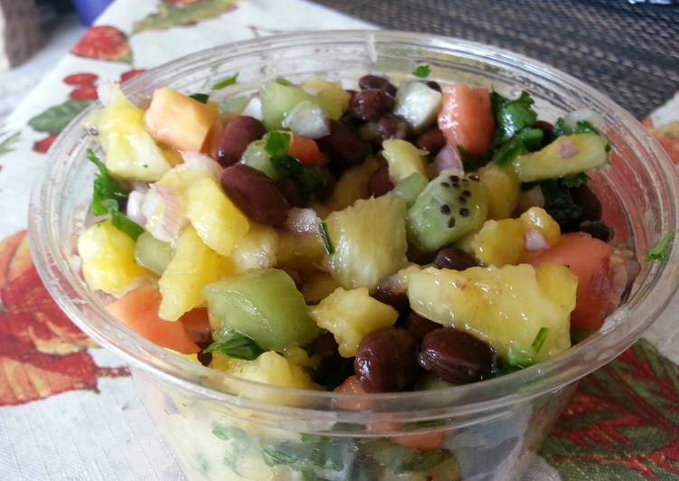 Recipe of Super Quick Homemade Tropical Fruit Salsa