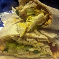 A picture of chicken taco.