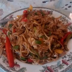 A picture of Chilli beef stirfry.