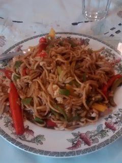 A picture of Chilli beef stirfry.