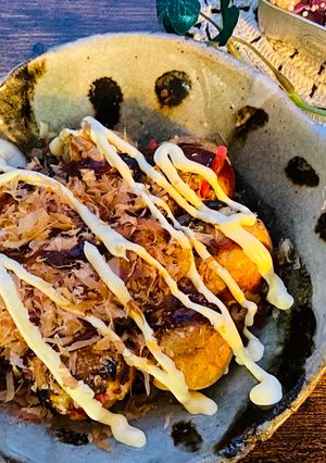 A picture of Octopus Ball (Takoyaki).