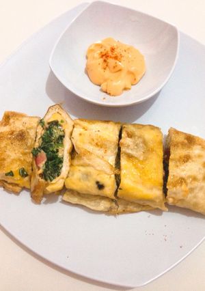 Foto resep Telur Dadar Bayam Mayo
