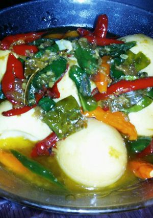 Foto resep Telur kunyit terasi