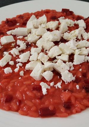 A picture of Beetroot risotto.