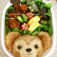 A picture of Fluffy Duffy Rice Ball for Bento.