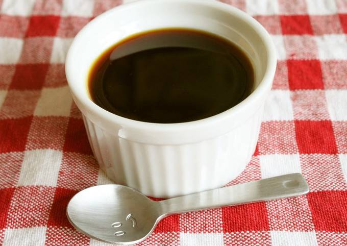 Recipe of Ultimate Slightly Bitter Caramel Sauce Made Easily in the Microwave