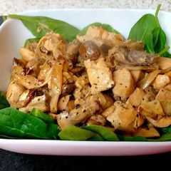 A picture of My Creamy Black Peppered Chicken & Mushroom 🥰 #Mainmeal.