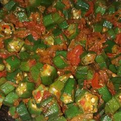 A picture of Masala bhindi.