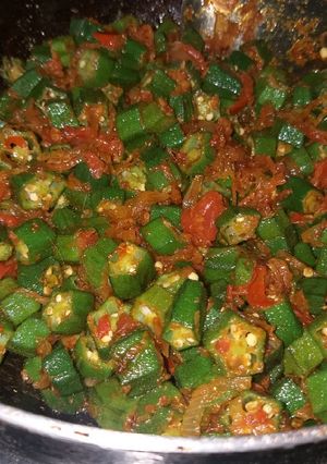 A picture of Masala bhindi.